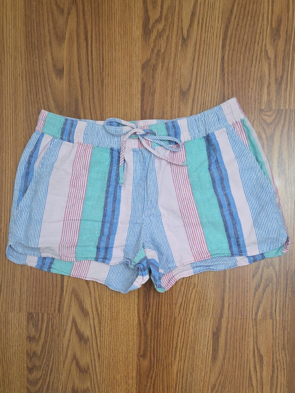 Vineyard Vines Linen Pull-On Striped Shorts Women's/ XS